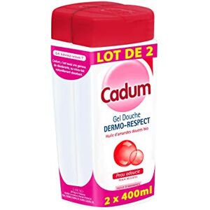 Cadum Gel Douche Dermo-Respect à l'Huile d'Amandes Douces Bio 400 ml Lot de 2 - Publicité Cadum Gel Douche Dermo-Respect à l'Huile d'Amandes Douces Bio 400 ml Lot de 2 - Publicité