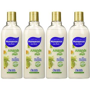 Monsavon Gel Douche Amande Très Douce (Lot de 4x300ml) - Publicité Monsavon Gel Douche Amande Très Douce (Lot de 4x300ml) - Publicité
