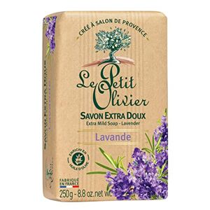 Le Petit Olivier Savon extra doux à la lavande, 100% huiles végétales Le paquet de 250g - Publicité