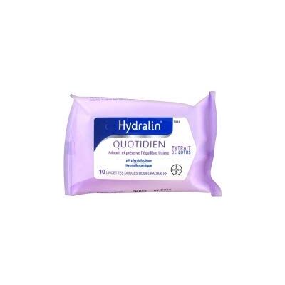 HYDRALIN Lingettes Intimes Douces Lot de 4 Paquets de 10 - Publicité HYDRALIN Lingettes Intimes Douces Lot de 4 Paquets de 10 - Publicité