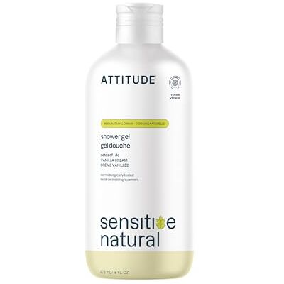 ATTITUDE Gel Douche pour Peau Sensible, Fabriqué au Canada, Gel Douche Certifié EWG, à l’Avoine Apaisante, Testé Dermatologiquement, Soin Végan, Huile d’Argan, 473 mL - Publicité ATTITUDE Gel Douche pour Peau Sensible, Fabriqué au Canada, Gel Douche Certifié EWG, à l’Avoine Apaisante, Testé Dermatologiquement, Soin Végan, Huile d’Argan, 473 mL - Publicité