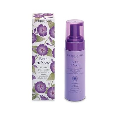 L'Erbolario Bella di Notte Mousse nettoyante pour le visage et les mains 150 ml Pour tous types de peau Parfum floral et vanille - Publicité L'Erbolario Bella di Notte Mousse nettoyante pour le visage et les mains 150 ml Pour tous types de peau Parfum floral et vanille - Publicité