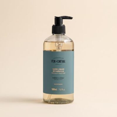Fer à Cheval Savon Liquide de Marseille 500 ml Embruns & Cédrat 97% d'Ingrédients d'Origine Naturelle - Publicité Fer à Cheval Savon Liquide de Marseille 500 ml Embruns & Cédrat 97% d'Ingrédients d'Origine Naturelle - Publicité