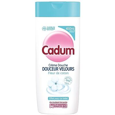 Cadum - Crème Douche Douceur Velours à la Fleur de Coton - Publicité Cadum - Crème Douche Douceur Velours à la Fleur de Coton - Publicité