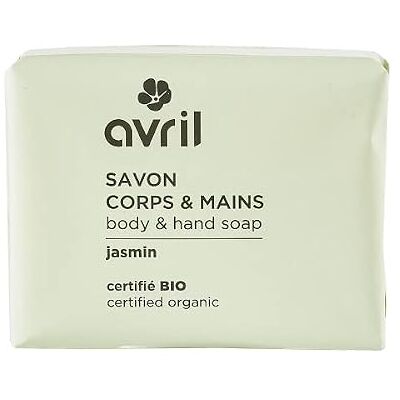 Avril Savon Corps & Mains Bio A l'Huile de Noix de Coco et Argan Bio Parfum 100% Naturel Vegan, Certifié Bio Ecocert Fabriqué en France 100g (Jasmin) - Publicité Avril Savon Corps & Mains Bio A l'Huile de Noix de Coco et Argan Bio Parfum 100% Naturel Vegan, Certifié Bio Ecocert Fabriqué en France 100g (Jasmin) - Publicité