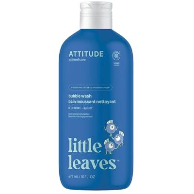 ATTITUDE Bain moussant & gel lavant enfant, Myrtille, EWG Verified, 473 ml Doux pour les peaux délicates, Le soir du bain en un seul flacon, Mousse douce, 97 % d'origine naturelle, Végane - Publicité ATTITUDE Bain moussant & gel lavant enfant, Myrtille, EWG Verified, 473 ml Doux pour les peaux délicates, Le soir du bain en un seul flacon, Mousse douce, 97 % d'origine naturelle, Végane - Publicité