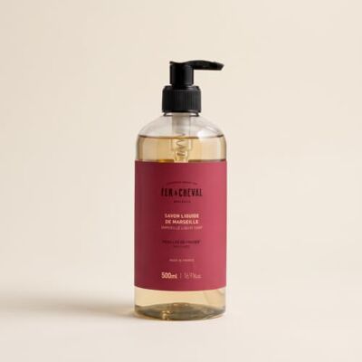 Fer à Cheval Savon Liquide de Marseille Feuilles de Figuier 500 ml 97% d'Ingrédients d'Origine Naturelle - Publicité Fer à Cheval Savon Liquide de Marseille Feuilles de Figuier 500 ml 97% d'Ingrédients d'Origine Naturelle - Publicité