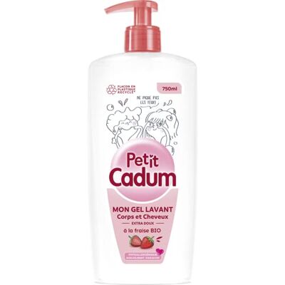 Cadum Petit Gel Lavant Corps et Cheveux Ultra Doux Extrait de Fraise Bio - Publicité Cadum Petit Gel Lavant Corps et Cheveux Ultra Doux Extrait de Fraise Bio - Publicité