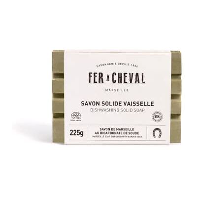 Fer à Cheval Savon solide vaisselle Ecodétergent Savon de Marseille au bicarbonate de soude 225g - Publicité Fer à Cheval Savon solide vaisselle Ecodétergent Savon de Marseille au bicarbonate de soude 225g - Publicité