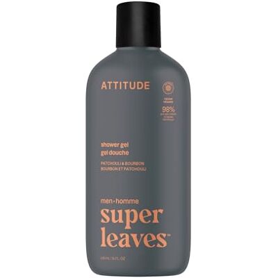 ATTITUDE Gel Douche pour Homme, Certifié EWG Verified, Nettoyant pour le Corps, Doux pour la Peau, Ingrédients d’Origine Naturelle, Végane, Parfum Patchouli & Bourbon, 415 mL - Publicité ATTITUDE Gel Douche pour Homme, Certifié EWG Verified, Nettoyant pour le Corps, Doux pour la Peau, Ingrédients d’Origine Naturelle, Végane, Parfum Patchouli & Bourbon, 415 mL - Publicité