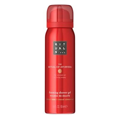 Rituals The Ritual of Ayurveda Mini Gel douche moussant avec rose indienne et huile d'amande douce, 50 ml - Publicité Rituals The Ritual of Ayurveda Mini Gel douche moussant avec rose indienne et huile d'amande douce, 50 ml - Publicité