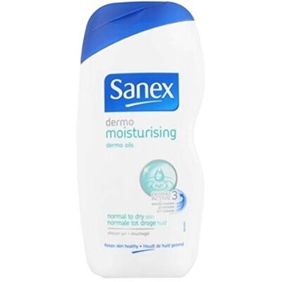 Sanex Dermo Moisturising Lot de 3 gels douche unisexes pour peaux normales à sèches 500 ml - Publicité Sanex Dermo Moisturising Lot de 3 gels douche unisexes pour peaux normales à sèches 500 ml - Publicité