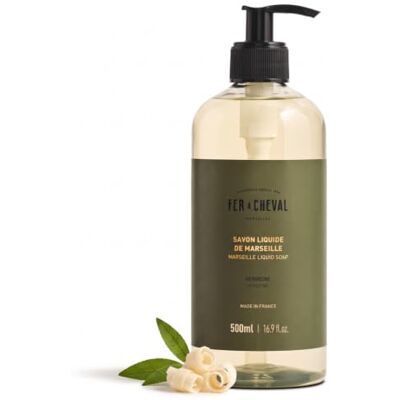 Fer à Cheval Savon Liquide de Marseille Verveine 500 ml 98% d'Ingrédients d'Origine Naturelle - Publicité Fer à Cheval Savon Liquide de Marseille Verveine 500 ml 98% d'Ingrédients d'Origine Naturelle - Publicité