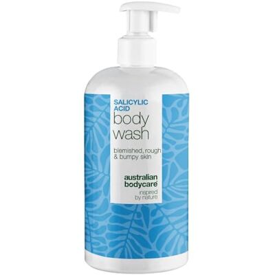 Australian Bodycare Gel Douche à l'Acide Salicylique pour Boutons sur le Corps, dans le Dos, sur la Poitrine et les Fesses – avec Niacinamide, Zinc PCA et Glycérine - Publicité Australian Bodycare Gel Douche à l'Acide Salicylique pour Boutons sur le Corps, dans le Dos, sur la Poitrine et les Fesses – avec Niacinamide, Zinc PCA et Glycérine - Publicité