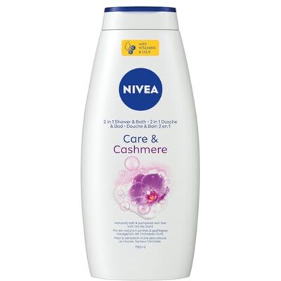 NIVEA Douche bain et shampoing et cachemire 2 en 1, 750 ml, lot de 1 - Publicité NIVEA Douche bain et shampoing et cachemire 2 en 1, 750 ml, lot de 1 - Publicité