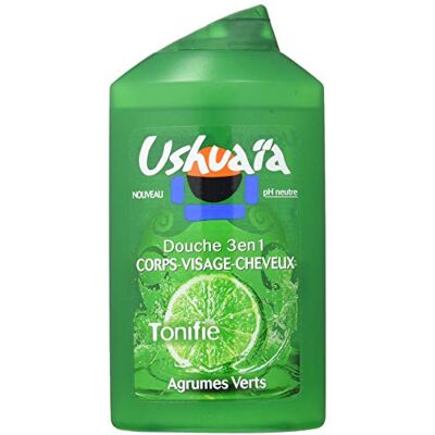 Ushuaia Ushuaïa Douche 3 En 1 Corps-Visage-Cheveux Homme aux Agrumes Verts 250 ml - Publicité Ushuaia Ushuaïa Douche 3 En 1 Corps-Visage-Cheveux Homme aux Agrumes Verts 250 ml - Publicité