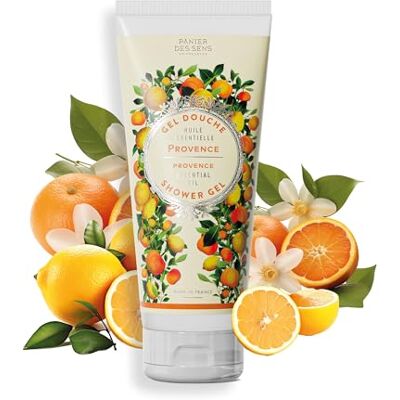 Panier des Sens Gel Douche Hydratant Provence 200ml Agrumes Nettoie sans dessécher, 96% naturel, huile de karité, parfum agrumes frais aux notes citronnées. Publicité Panier des Sens Gel Douche Hydratant Provence 200ml Agrumes Nettoie sans dessécher, 96% naturel, huile de karité, parfum agrumes frais aux notes citronnées. Publicité