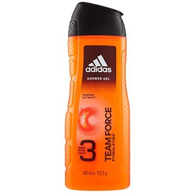 adidas Team Force gel douche 400 ml vaporisateur pour adultes, avec 400 ml, vaporisateur, signature olfactive soignée - Publicité adidas Team Force gel douche 400 ml vaporisateur pour adultes, avec 400 ml, vaporisateur, signature olfactive soignée - Publicité