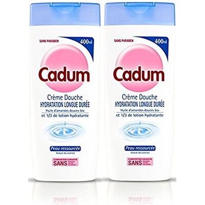 Cadum Crème Douche Hydratation Longue Durée à l'Huile d'Amandes Douces, Bio, 2 x 400ml - Publicité Cadum Crème Douche Hydratation Longue Durée à l'Huile d'Amandes Douces, Bio, 2 x 400ml - Publicité