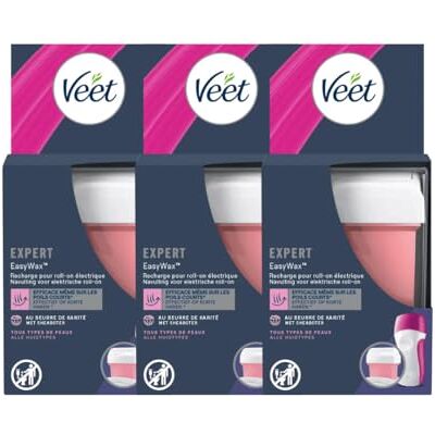 Veet EasyWax Recharges de Cire Chaude Epilation 50ml Bras & Jambes Beurre de Karité (3 Recharges) - Publicité Veet EasyWax Recharges de Cire Chaude Epilation 50ml Bras & Jambes Beurre de Karité (3 Recharges) - Publicité
