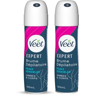 Veet Lot de 2 Brume Dépilatoire Spray Peaux Sensibles 150 ml - Publicité Veet Lot de 2 Brume Dépilatoire Spray Peaux Sensibles 150 ml - Publicité