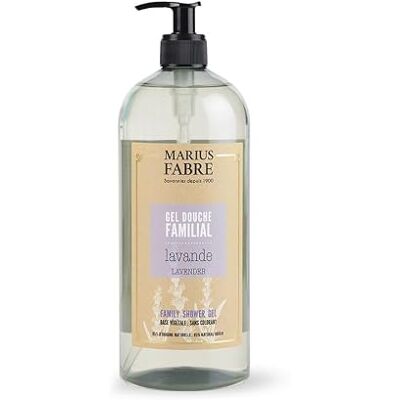 Marius Fabre Gel Douche Familial, Parfumé à la Lavande, 1L - Publicité Marius Fabre Gel Douche Familial, Parfumé à la Lavande, 1L - Publicité