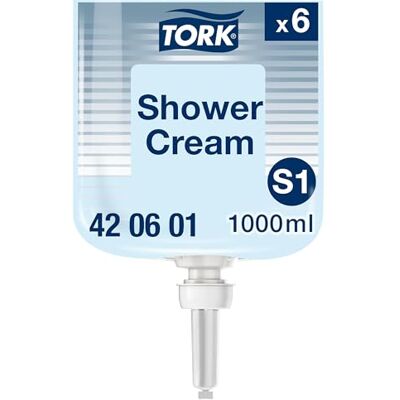 Tork Crème de douche liquide S1, 420601, 6 x 1000 ml parfum unisexe - Publicité Tork Crème de douche liquide S1, 420601, 6 x 1000 ml parfum unisexe - Publicité