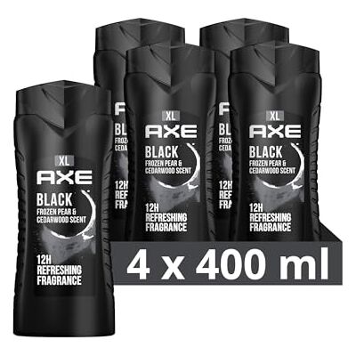 AXE Gel Douche Homme Black 4 x 400 ml - Publicité AXE Gel Douche Homme Black 4 x 400 ml - Publicité