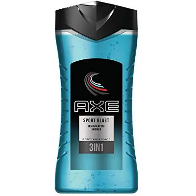 AXE '6 x Men Gel Douche "Sport Blast – 2 en 1 corps & cheveux – 250 ml - Publicité AXE '6 x Men Gel Douche "Sport Blast – 2 en 1 corps & cheveux – 250 ml - Publicité