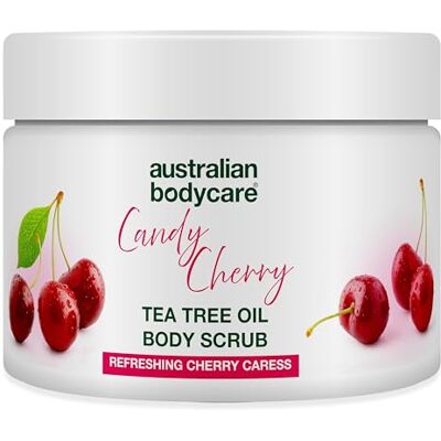 Australian Bodycare Gommage Corporelle Body Scrub (400 ml) Gommage Exfoliant pour Impuretés, Boutons, et Saletés sur Corps, Dos et Pieds À l’Huile d’Arbre à Thé + Cerise - Publicité Australian Bodycare Gommage Corporelle Body Scrub (400 ml) Gommage Exfoliant pour Impuretés, Boutons, et Saletés sur Corps, Dos et Pieds À l’Huile d’Arbre à Thé + Cerise - Publicité