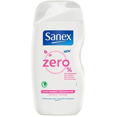 Sanex Lot de 3 gels douche « Zero% Sensitive Skin » pour peaux sensibles – 500 ml - Publicité Sanex Lot de 3 gels douche « Zero% Sensitive Skin » pour peaux sensibles – 500 ml - Publicité