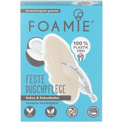 Gel Douche Taille Voyage Foamie à la Noix de Coco et Beurre de Cacao - Gel Douche - Publicité Gel Douche Taille Voyage Foamie à la Noix de Coco et Beurre de Cacao - Gel Douche - Publicité
