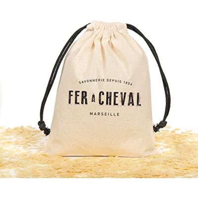 Fer à Cheval Véritable Copeaux de Savon de Marseille (VEGETAL) Dans un Sac en Papier - Publicité Fer à Cheval Véritable Copeaux de Savon de Marseille (VEGETAL) Dans un Sac en Papier - Publicité