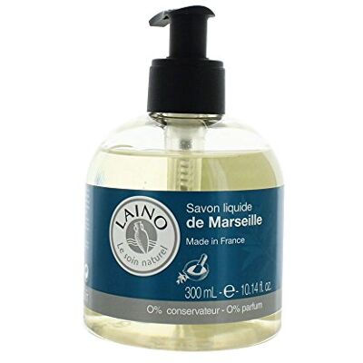 Laino Savon Liquide de Marseille 300ml - Publicité Laino Savon Liquide de Marseille 300ml - Publicité