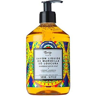 Baïja Baija Paris Savon Liquide de Marseille au Cèdre et Fruit de la Passion 500ml - Publicité Baïja Baija Paris Savon Liquide de Marseille au Cèdre et Fruit de la Passion 500ml - Publicité
