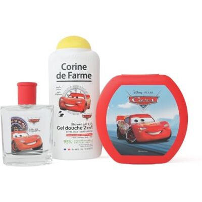Corine de Farme Set Cars – Pour des journées à toute allure Duo Toilette Eau de Toilette & Gel Douche 2en1 Boîte à Goûter Offerte - Publicité Corine de Farme Set Cars – Pour des journées à toute allure Duo Toilette Eau de Toilette & Gel Douche 2en1 Boîte à Goûter Offerte - Publicité