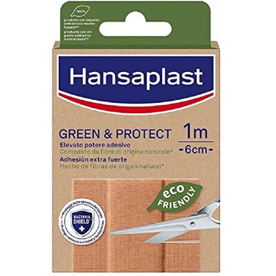 HANSAPLAST Green&Protect Ruban 1 m x 6 cm - Publicité HANSAPLAST Green&Protect Ruban 1 m x 6 cm - Publicité