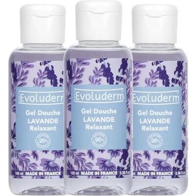 Evoluderm EVOLDUERM – Gel Douche Lavande Relaxant 100 ml 96% d’Origine Naturelle Végan Fabrication Française Lot de 3 x 100 ml - Publicité Evoluderm EVOLDUERM – Gel Douche Lavande Relaxant 100 ml 96% d’Origine Naturelle Végan Fabrication Française Lot de 3 x 100 ml - Publicité
