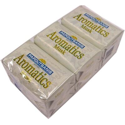 Papoutsanis Aromatics Greek Soap Musk 6 PACK of 4 Oz Bars by - Publicité Papoutsanis Aromatics Greek Soap Musk 6 PACK of 4 Oz Bars by - Publicité