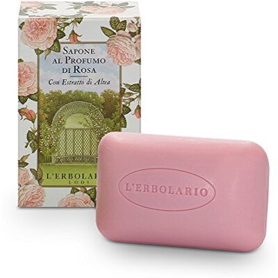 L'Erbolario Savon Parfum Rose 100 g femme en boîte Soap Rose Scent en box - Publicité L'Erbolario Savon Parfum Rose 100 g femme en boîte Soap Rose Scent en box - Publicité