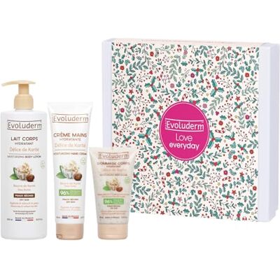 Evoluderm – Coffret Cadeau Délice de Karité Corps – 3 produits – Ingrédients d’Origine Naturelle Végan – Fabrication Française (Cocooning) - Publicité Evoluderm – Coffret Cadeau Délice de Karité Corps – 3 produits – Ingrédients d’Origine Naturelle Végan – Fabrication Française (Cocooning) - Publicité