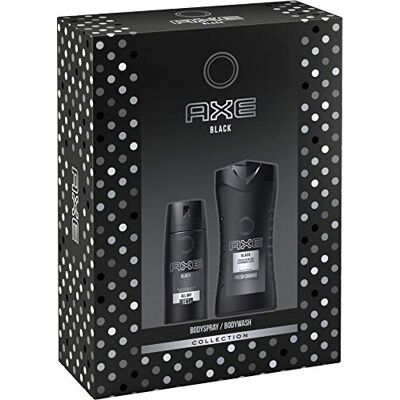 AXE Black Coffret cadeau gel douche 250 ml et déodorant spray 150 ml - Publicité AXE Black Coffret cadeau gel douche 250 ml et déodorant spray 150 ml - Publicité