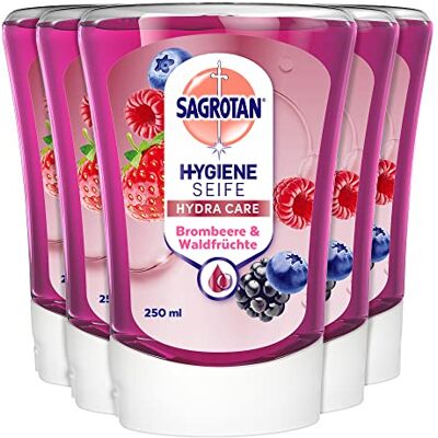 Sagrotan Modèle - Savon aux baies des bois - Savon liquide - Publicité Sagrotan Modèle - Savon aux baies des bois - Savon liquide - Publicité