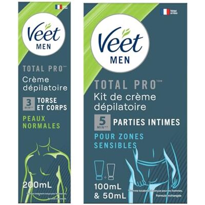Veet Men Lot de 1 Kit d'Epilation Parties Intimes Crème Dépilatoire 100 ml et Baume de Soin 50 ml 1 Crème Dépilatoire Peaux Normales 200 ml - Publicité Veet Men Lot de 1 Kit d'Epilation Parties Intimes Crème Dépilatoire 100 ml et Baume de Soin 50 ml 1 Crème Dépilatoire Peaux Normales 200 ml - Publicité