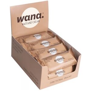 Wana Boîte Waffand'cream Bar (12x43g) Barres protéinées 14 g de protéines par barre Chocolate Gianduja Cream - Publicité Wana Boîte Waffand'cream Bar (12x43g) Barres protéinées 14 g de protéines par barre Chocolate Gianduja Cream - Publicité
