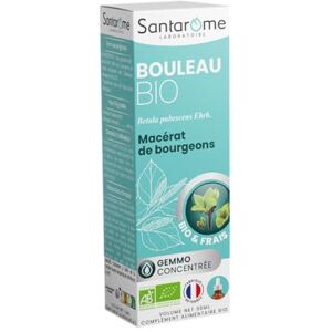 BIO + Santarome Bouleau Bio Gemmothérapie Macérat de bourgeons frais Aide au drainage et à la détox de l’organisme Complément alimentaire bio 30 ml Fabriqué en France - Publicité BIO + Santarome Bouleau Bio Gemmothérapie Macérat de bourgeons frais Aide au drainage et à la détox de l’organisme Complément alimentaire bio 30 ml Fabriqué en France - Publicité