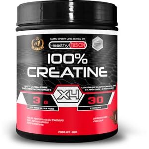 Healthy Fusion 100% Creatine X4 3g/dosis Créatine Monohydrate Micronisée 200-MESH Augmente la masse musculaire, la force et la performance Haute absorption et récupération rapide 300 g - Publicité Healthy Fusion 100% Creatine X4 3g/dosis Créatine Monohydrate Micronisée 200-MESH Augmente la masse musculaire, la force et la performance Haute absorption et récupération rapide 300 g - Publicité