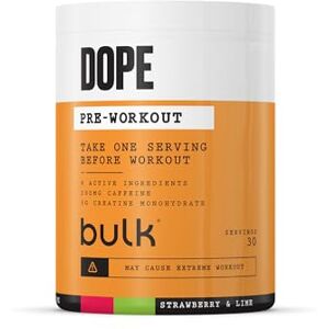 Bulk Poudre Pré-Workout Dope Fraise Lime 3g Creatine per Serving 200mg Caffeine Citrulline Malate & Arginine AKG Beta-Alanine Energy, Focus & Performance 510g Supplement - Publicité Bulk Poudre Pré-Workout Dope Fraise Lime 3g Creatine per Serving 200mg Caffeine Citrulline Malate & Arginine AKG Beta-Alanine Energy, Focus & Performance 510g Supplement - Publicité