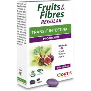 ORTIS FRUITS & FIBERS REGULAR 30 comprimés - Publicité