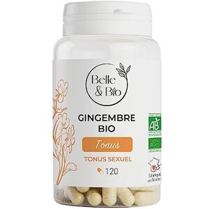 BIO + TONUS SEXUEL Extrait de Gingembre certifié Bio Pilulier de 120 gélules Cure 2 mois Complément Alimentaire  Fabriqué en France - Publicité